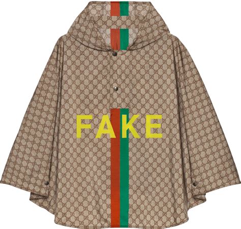 Gucci Fake/Not GG Printed Poncho 